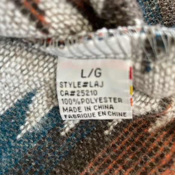 Lago Aztec Gray, Red & Blue Jacket Size L - Picture 6 of 8